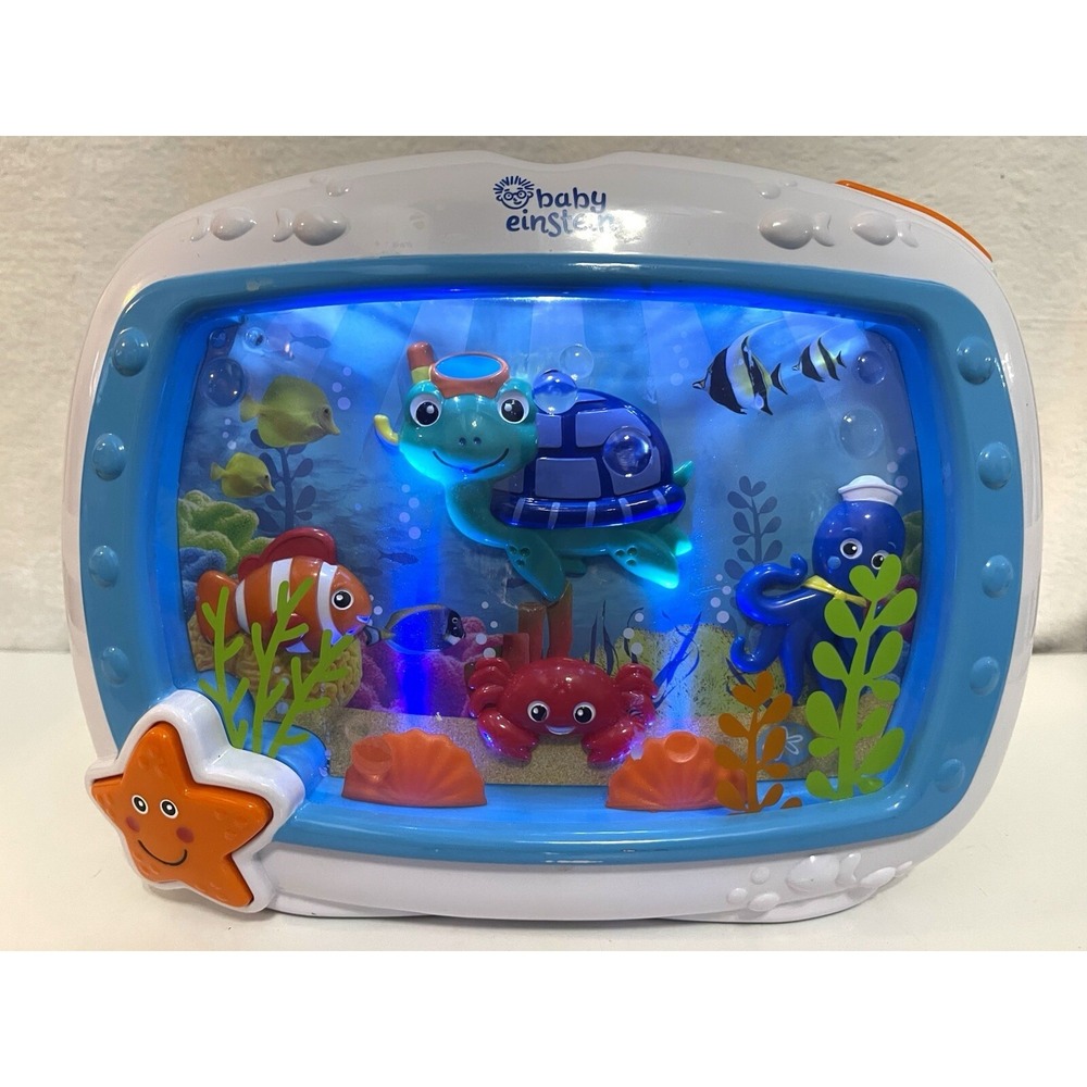Baby Einstein Sea Dreams Sleep Soother Music Crib Toy Fish Tank Aquarium WORKS